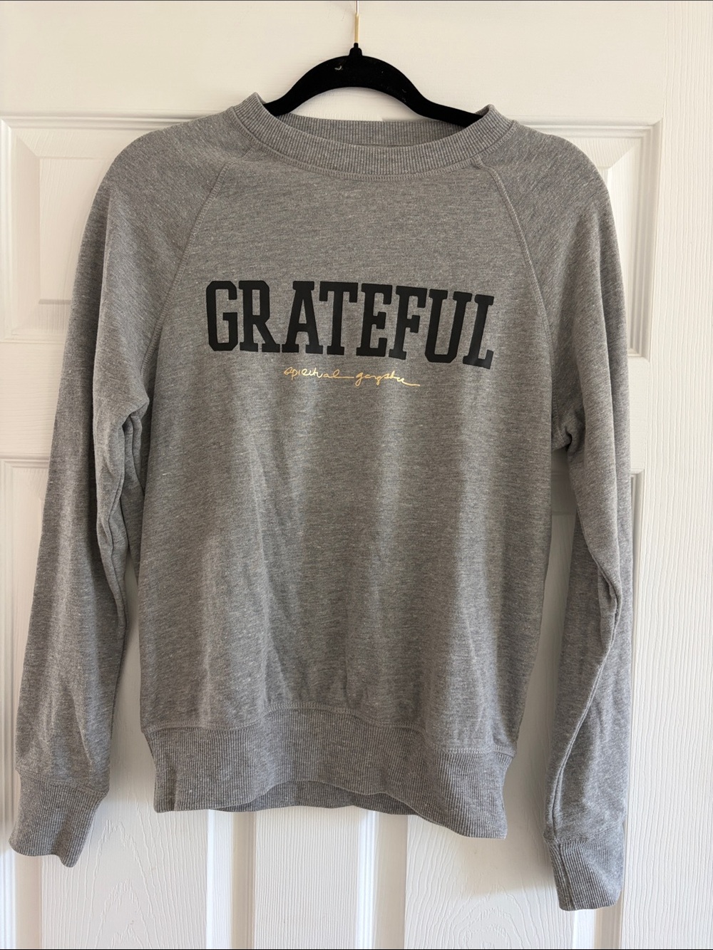 Spiritual Gangster Grey 'GRATEFUL' Crewneck Sweatshirt